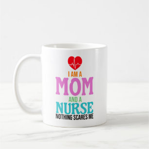 Jag är en mamma och en sjuksköterska ingenting skr kaffemugg