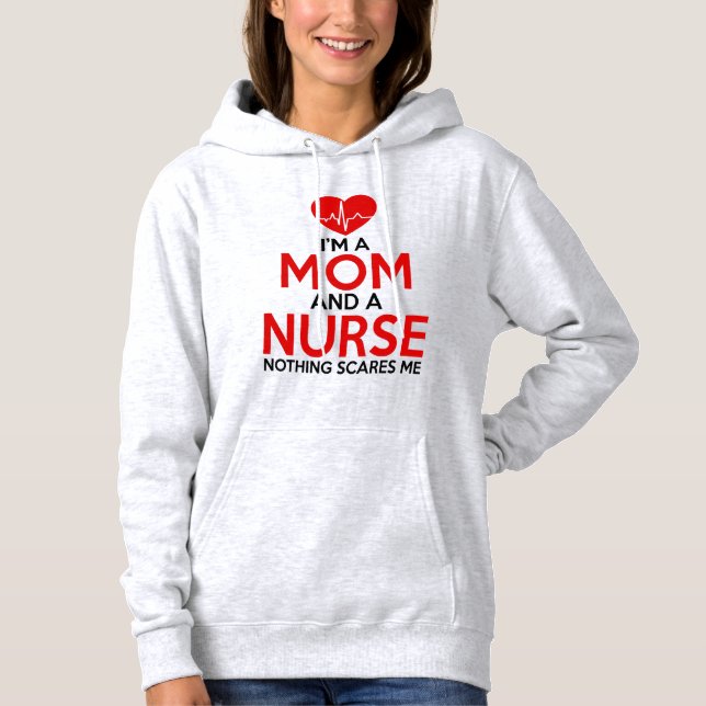 Jag är en mamma och en sjuksköterska t shirt (Framsida)