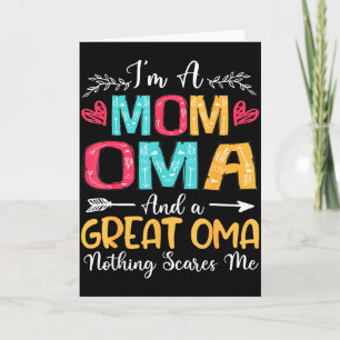 Jag är en mamma oma fantastisk oma glad mors dag 2 kort