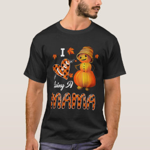 Jag är en Mamma-pumpkin Snögubbe Halloween för T Shirt
