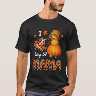 Jag är en Mamma-pumpkin Snögubbe Halloween för T Shirt