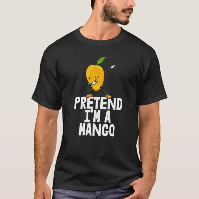 Jag är en Mango Dabbing Funny Mango Fruit Kärlek T Shirt (Framsida)