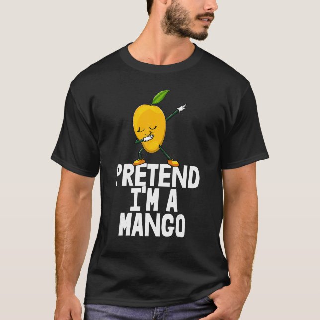 Jag är en Mango Dabbing Funny Mango Fruit Kärlek T Shirt (Framsida)