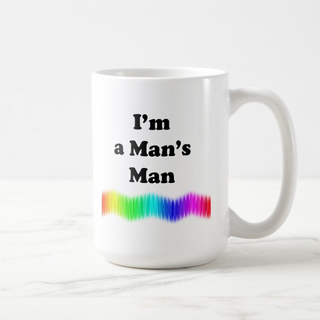 Jag är en mans man kaffemugg (Höger)