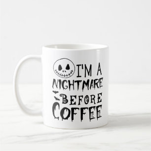 Jag är en mardröm före kaffe, roligt kaffemugg