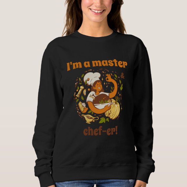 Jag är en mästerkock är Retro Chef Cook Present  1 T Shirt (Framsida)