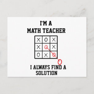Jag är en matematiklärare, jag hittar alltid en lö vykort