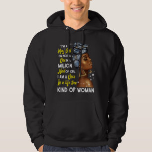 Jag är en May Girl Taurus Birthday Proud Melanin B Hoodie