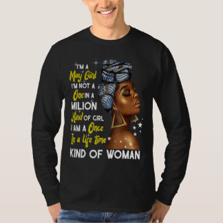 Jag är en May Girl Taurus Birthday Proud Melanin B T Shirt