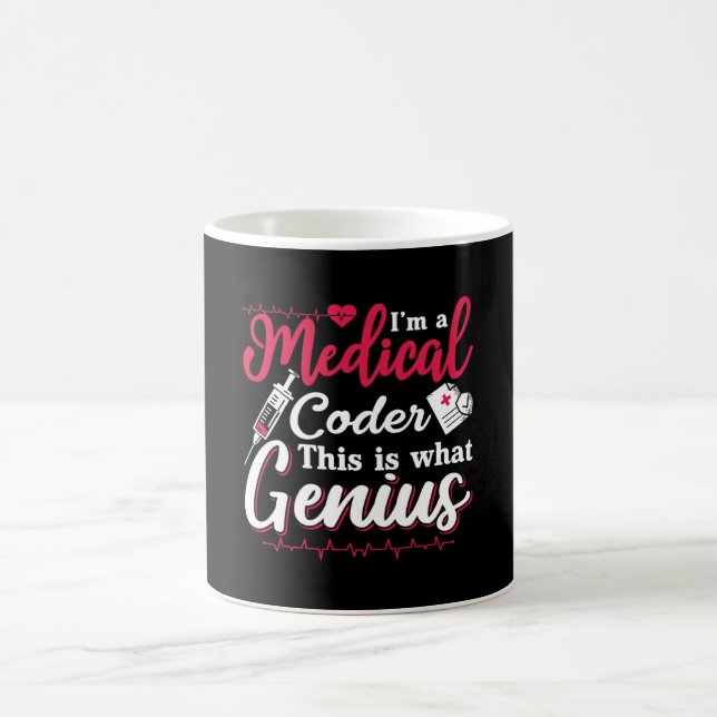 Jag är en medicinsk kodare... kaffemugg (Center)