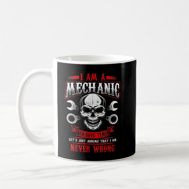 Jag är en Mekanic-fin Grease-apa Kaffemugg (Vänster)
