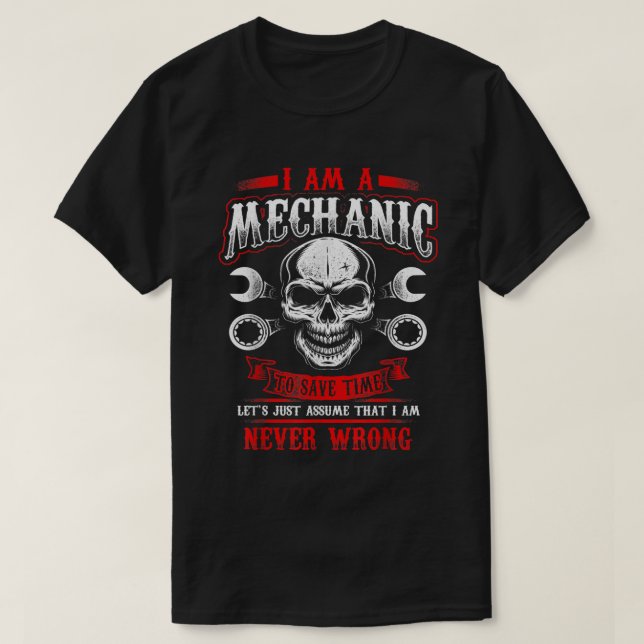 Jag är en Mekanic-fin Grease-apa T Shirt (Design framsida)