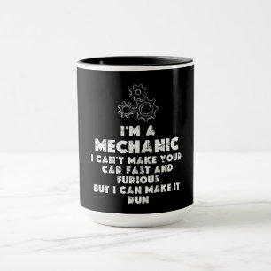 Jag är en mekanisk rolig mugg