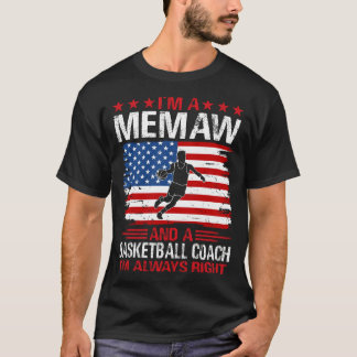 Jag är en MEMAW och en baskettränare T Shirt