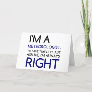 JAG ÄR EN METEOROLOGIST HELGKORT