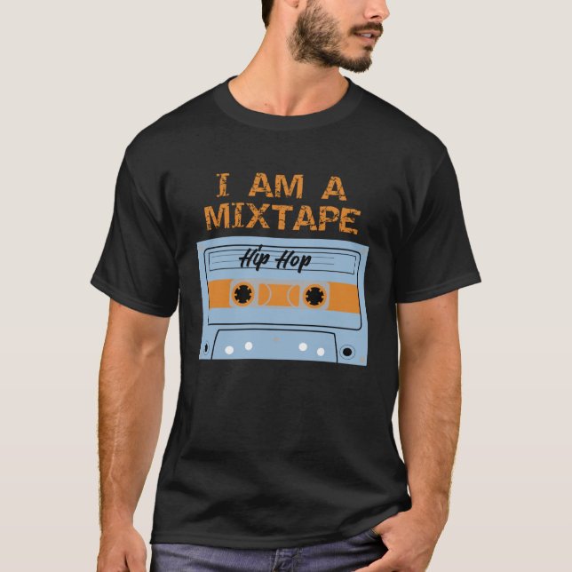 Jag är en Mixtape Hip hop Cassette Tape Halloween  T Shirt (Framsida)