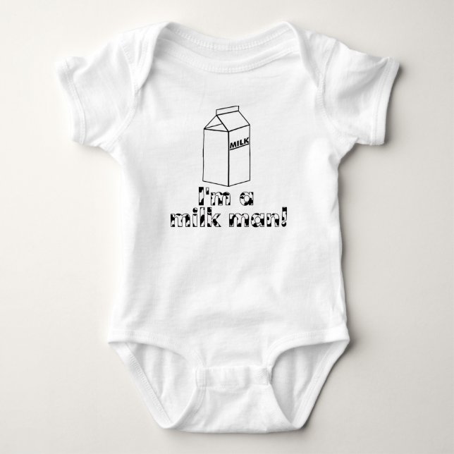 Jag är en Mjölk man Tee Shirt (Framsida)