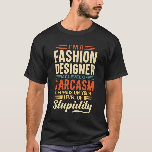 Jag är en Mode Designer T Shirt (Framsida)