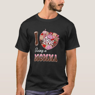 Jag är en Momma hjärtans hjärtans dag W T Shirt