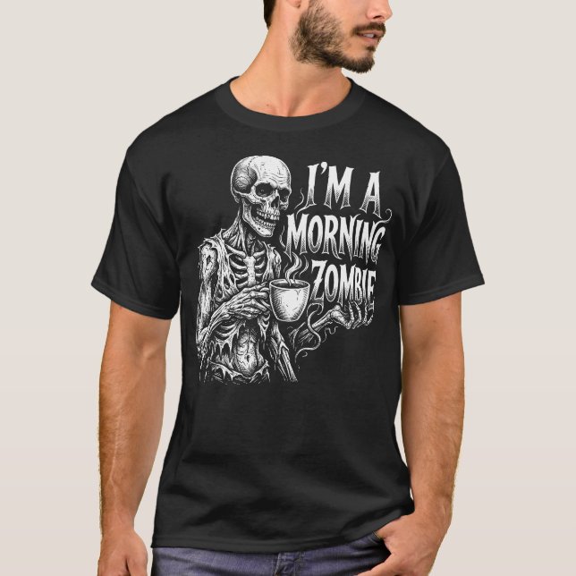 Jag Är En Morgonzombie T Shirt (Framsida)