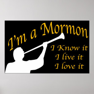 "Jag är en mormon" Poster. Poster