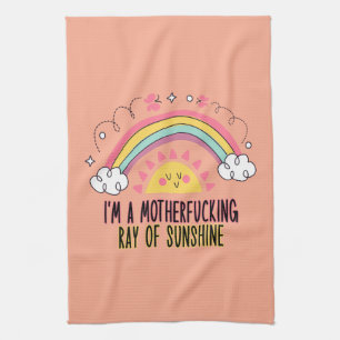 Jag är en motherf*cking Ray of Sunshine Bath Towel Kökshandduk