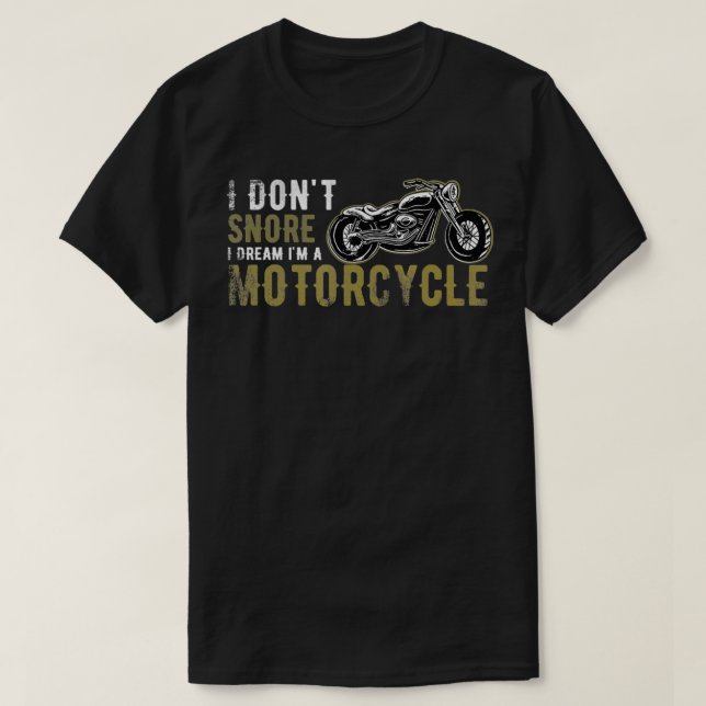 Jag är en motorcykel Disted. T Shirt (Design framsida)