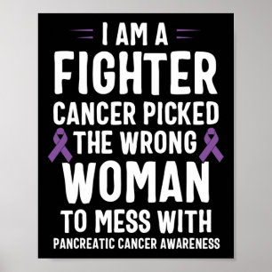 Jag är en motståndare till pankreascancer poster