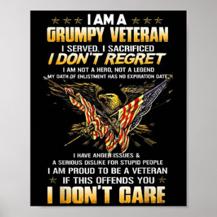 Jag är en MPY Veteran jag tjänade. Jag offrade mig Poster