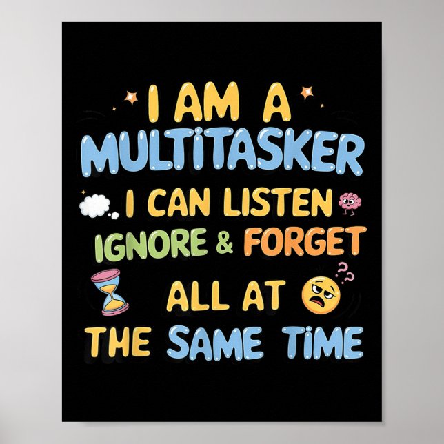 Jag är en multitasker som jag kan lyssna på ignore poster (Framsidan)