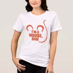 Jag är en mus, Duh! Halloween T-Shirt-Orange T Shirt
