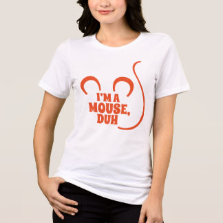 Jag är en mus, Duh! Halloween T-Shirt-Orange T Shirt