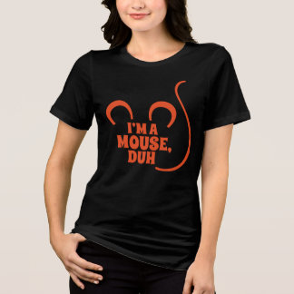 Jag är en mus, Duh! Halloween T-Shirt-Orange T Shirt