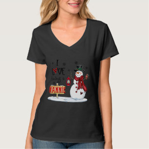Jag är en Nannie Snögubbe-julklappen Grand T Shirt