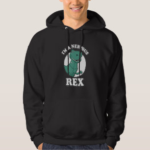Jag är en nervös Rex Rex  Urdjur Hoodie