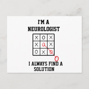 Jag är en neurolog jag hittar alltid en lösning vy vykort