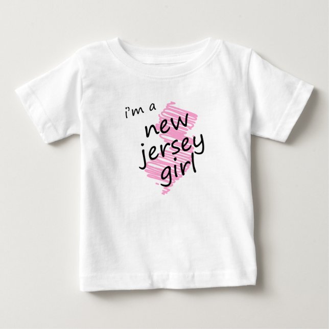 Jag är en New jersey Girl Tee Shirt (Framsida)