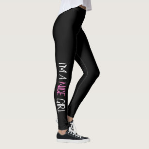 "Jag är en NICE Girl" Leggings