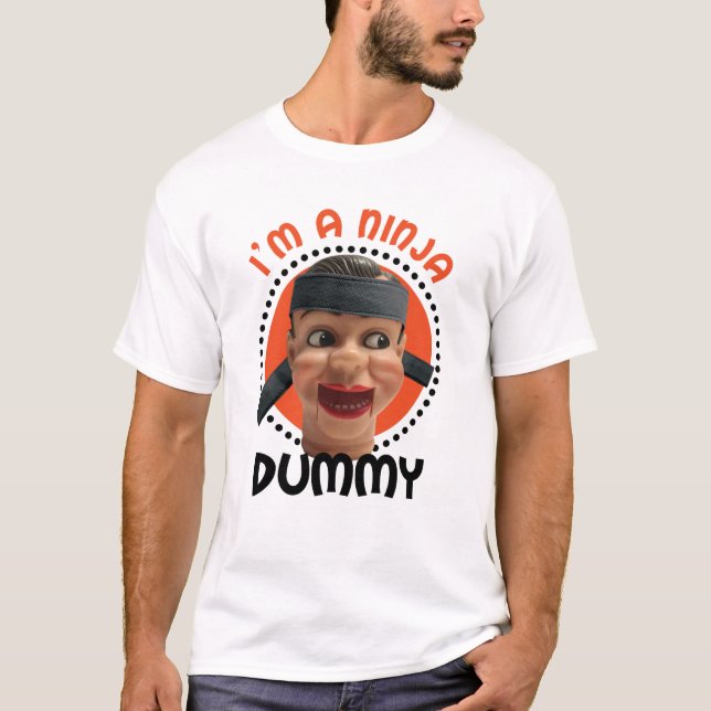 Jag är en Ninja Dummy för Halloween T Shirt (Framsida)