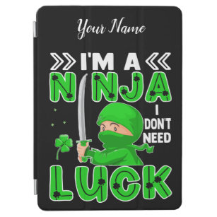 Jag är en Ninja jag inte behöver Tur St. Patrick's iPad Air Skydd
