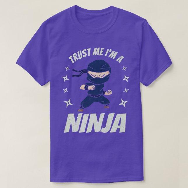 Jag är en Ninja Japansk Shinobi Samurai  T Shirt (Design framsida)