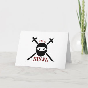 Jag är en Ninja Kort