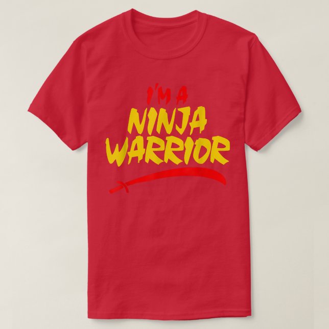 Jag är en Ninja Warrior T Shirt (Design framsida)