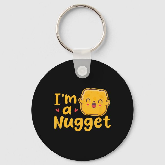 Jag Är En Nugg Chickennuggets Kostym Kawaii Nyckelring (Framsida)