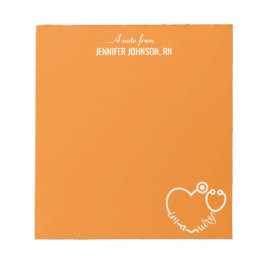 Jag är en Nurse Stethoscope Personlig Namn Elegant Anteckningsblock