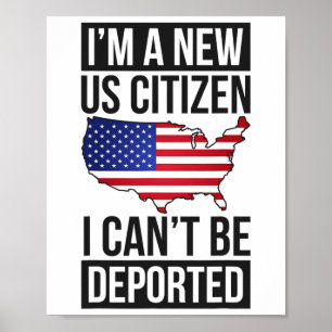 Jag är en ny amerikansk medborgare Usa Amerikanskt Poster