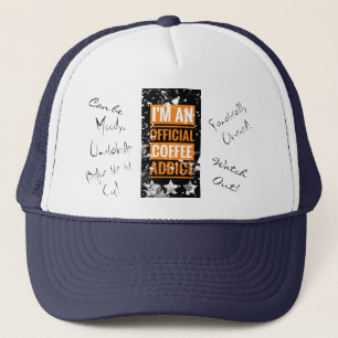 Jag är en officiell kaffemissbrukare Hat/Cap Truckerkeps