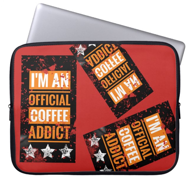 Jag är en officiell kaffetokig Bärbar datorskåpa Laptop Fodral (Framsidan)