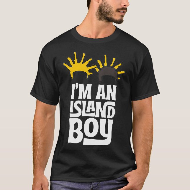 Jag är en öpojke, öpojke, Ima Just Island Bo T Shirt (Framsida)
