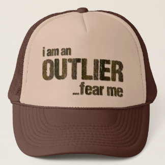 Jag är en OUTLIER...Rädda mig. (CAMO-VERSION) Truckerkeps